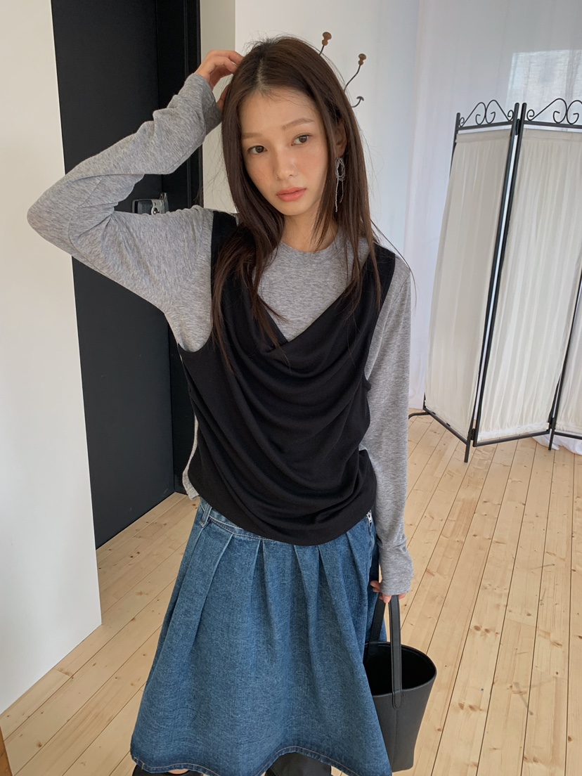 CAMEL-P東大門代購女士新品人氣長袖T恤Came_l 家長袖T恤