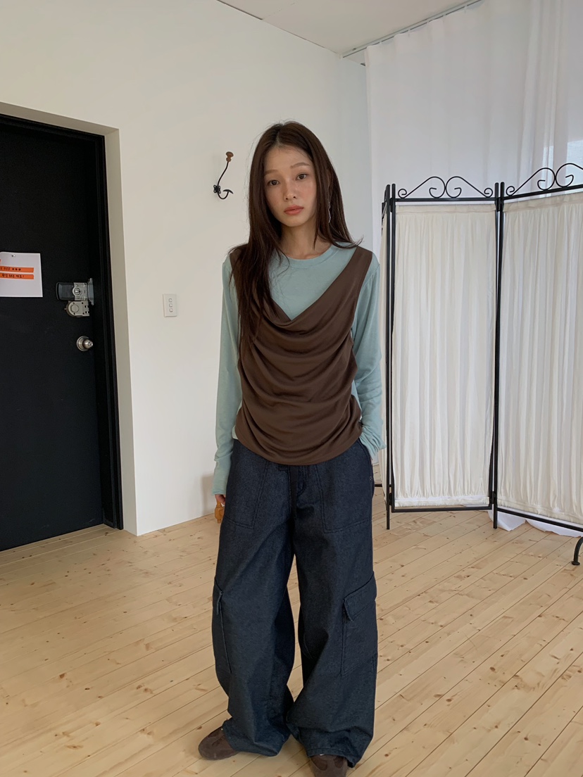 CAMEL-P東大門代購女士新品人氣長袖T恤Came_l 家長袖T恤