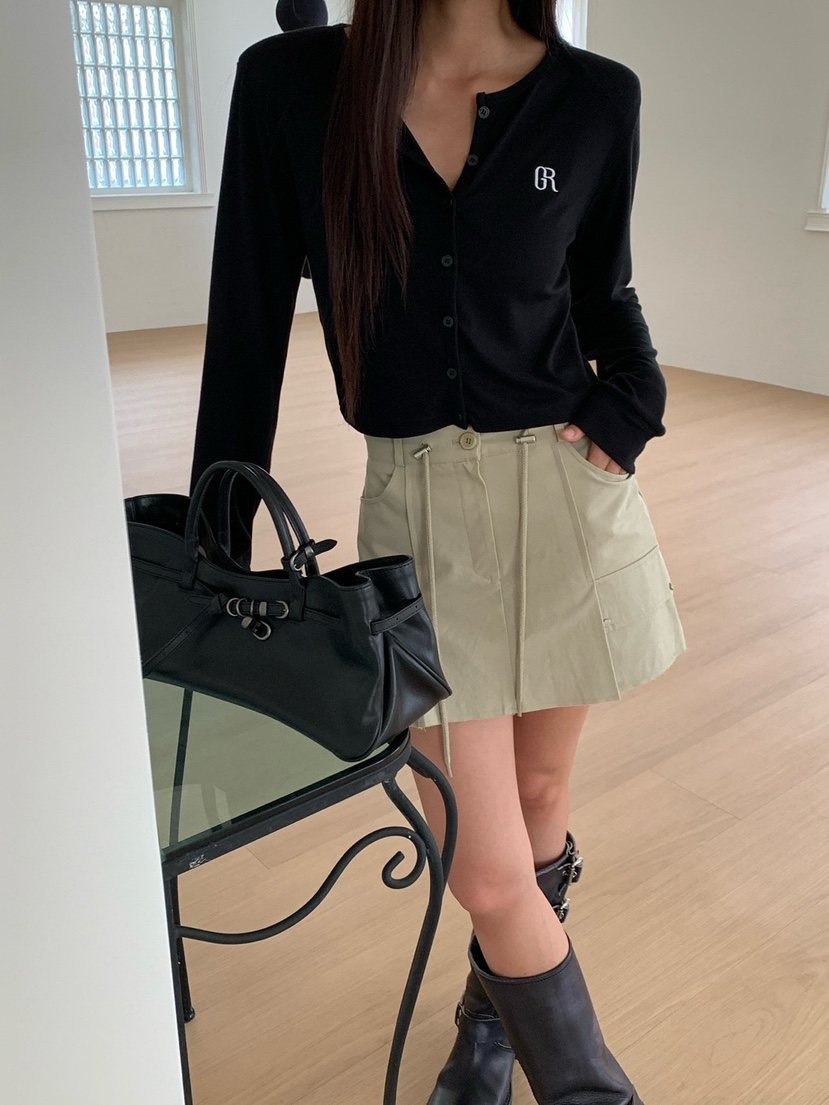 REVE CITE-L東大門實拍女裝新品推薦裙褲迷你裙口袋褶裥REVE CITE-L裙褲