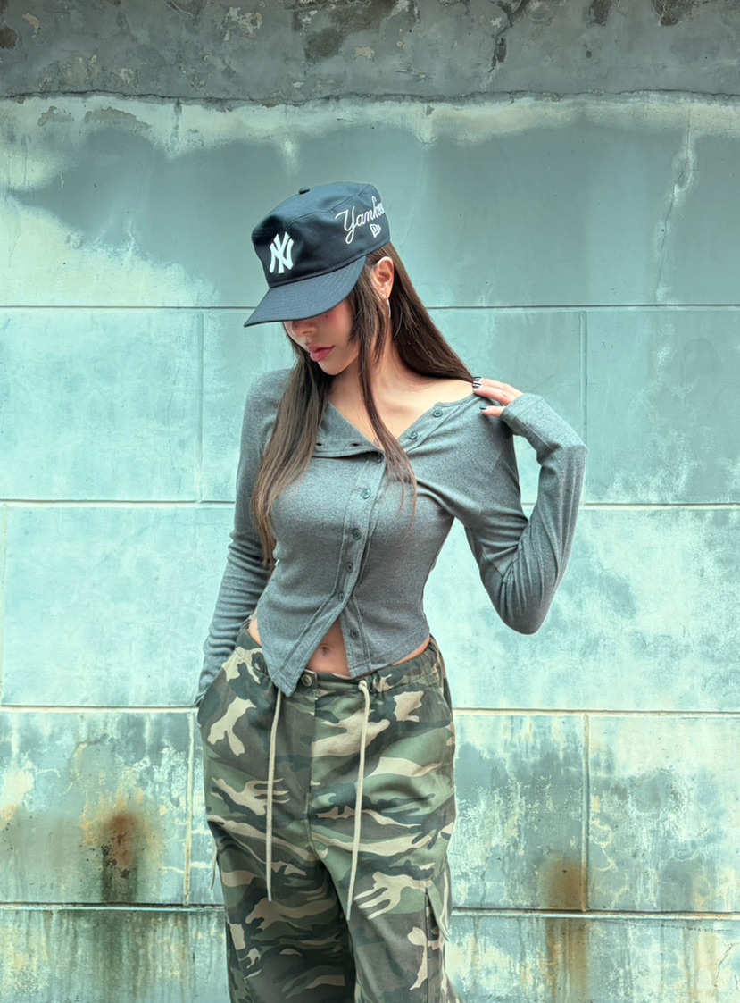 TIPSY韓國代購女士新款真品人氣休閑推薦時尚熱賣長袖T恤TIPSY長袖T恤圖色1