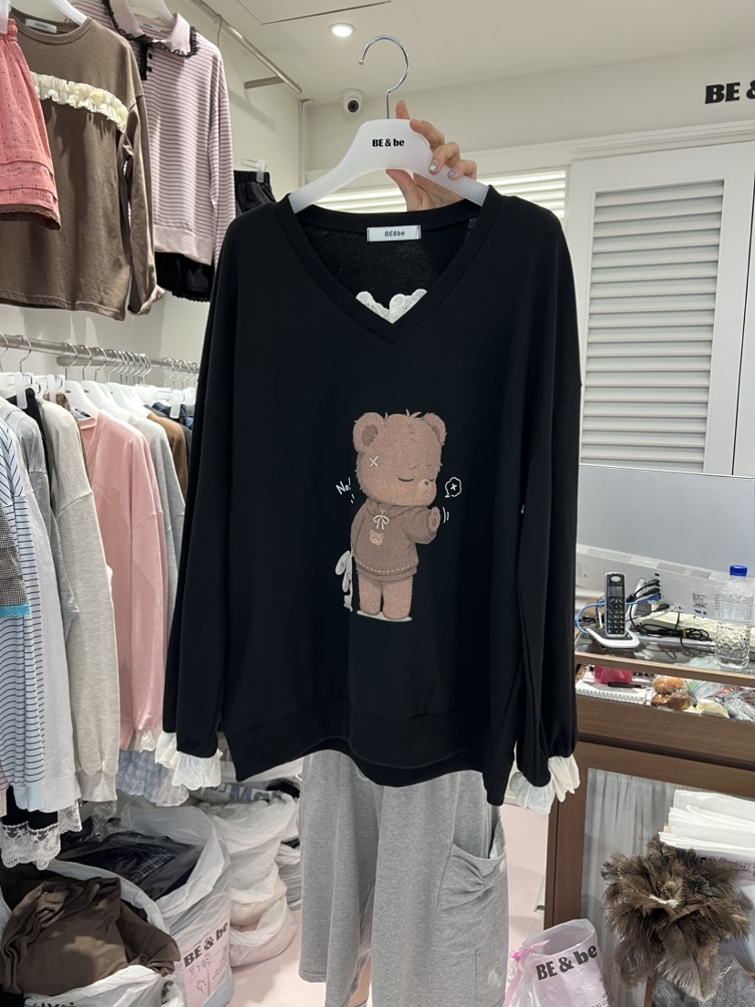 BE&amp;BE東大門代購女裝新品人氣時尚休閑推薦熱賣衛衣BE&be衛衣圖色1