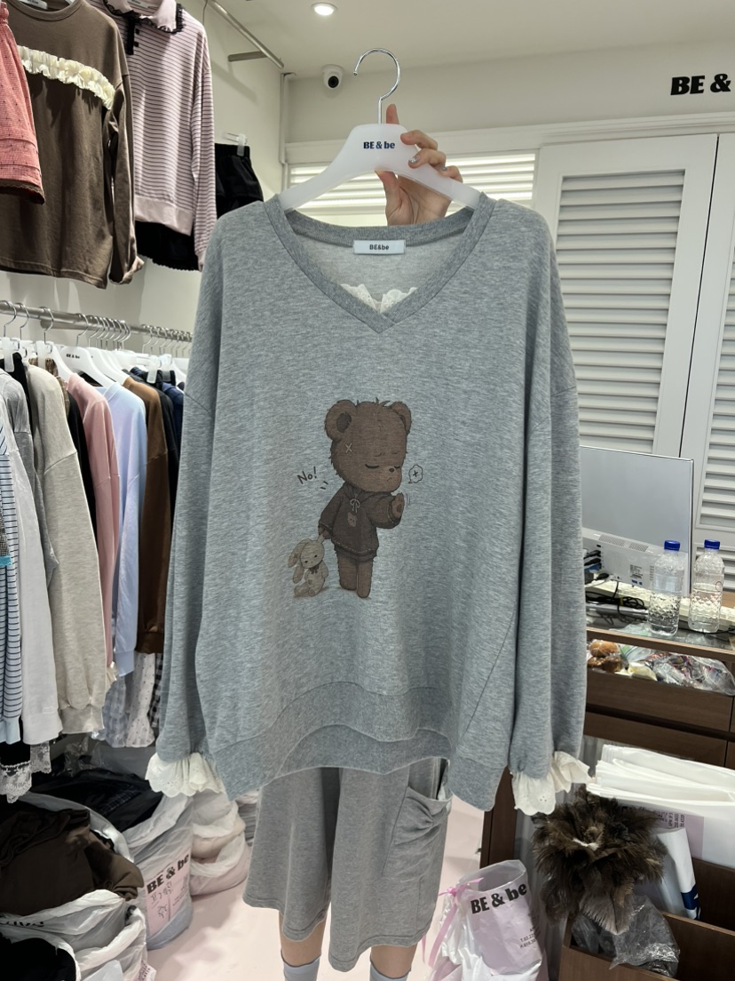 BE&amp;BE東大門代購女裝新品人氣時尚休閑推薦熱賣衛衣BE&be衛衣圖色3