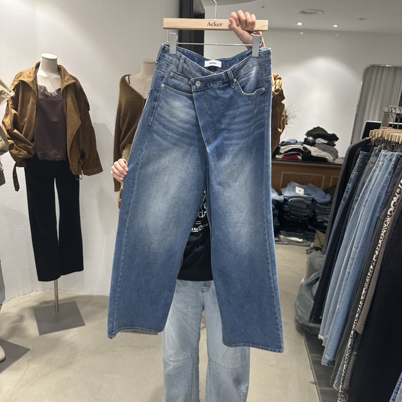 ACKER東大門代購女士新款時尚真品熱賣休閑人氣推薦牛仔褲Acker牛仔褲圖色1