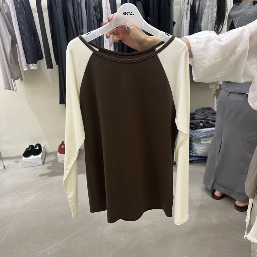 ORE-P東大門直郵女士新品休閑真品人氣熱賣推薦時尚長袖T恤ORE長袖T恤圖色3