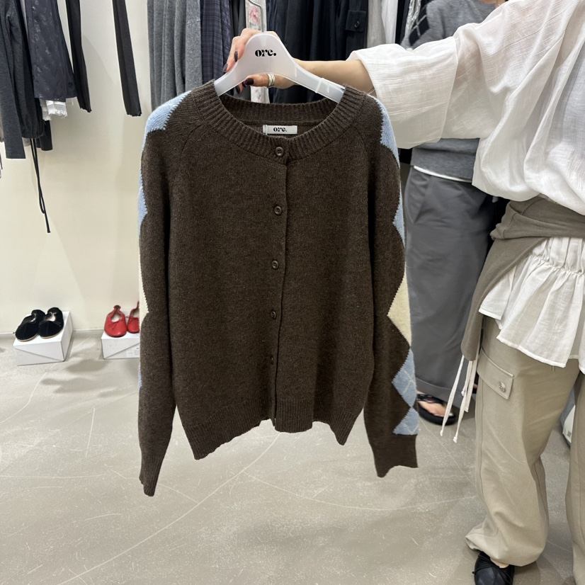 ORE-P東大門代購女裝新品真品時尚人氣推薦熱賣休閑開衫ORE開衫圖色1