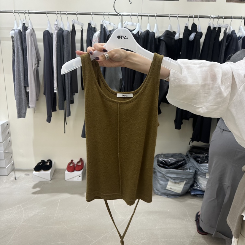 ORE-P東大門實拍女裝新品人氣休閑時尚熱賣吊帶背心含繩ORE吊帶/背心圖色4