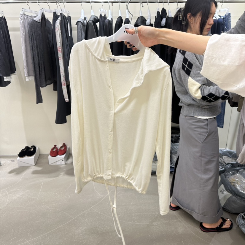 ORE-P東大門實拍女士新款人氣真品推薦熱賣時尚休閑開衫ORE開衫圖色1