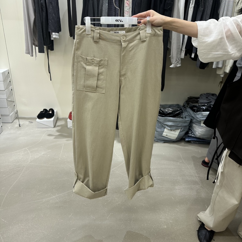 ORE-P東大門代購女裝新品推薦熱賣休閑時尚休閑褲七分褲ORE休閑褲圖色1