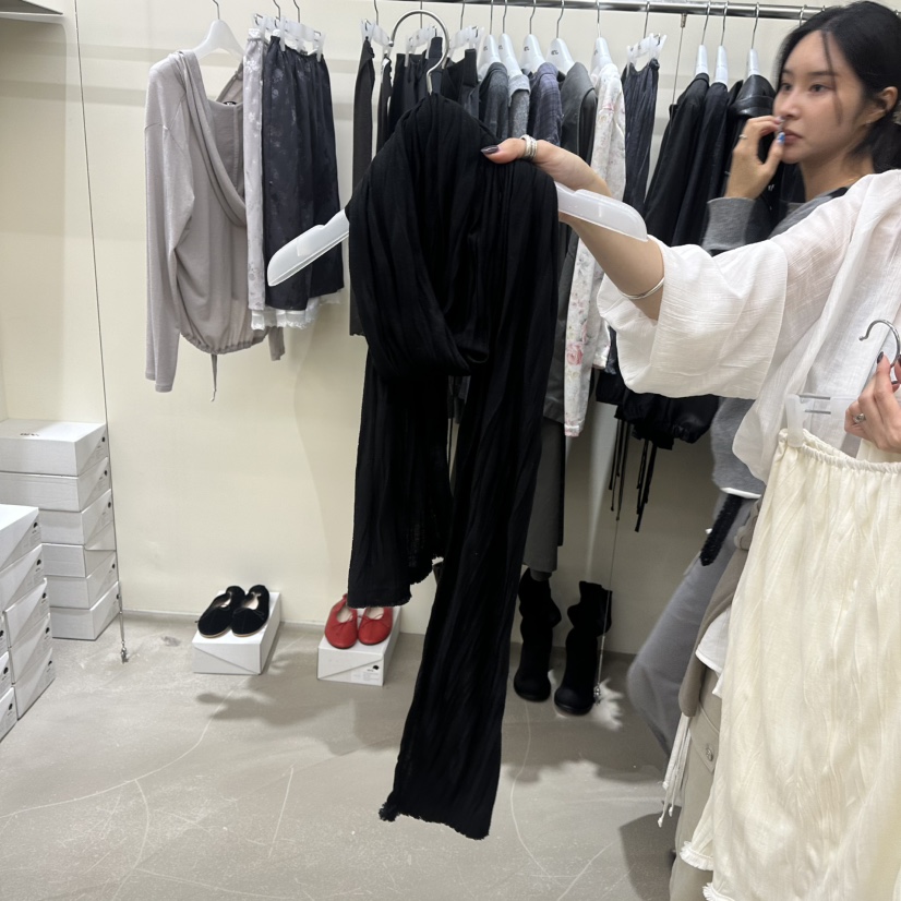 ORE-P東大門直郵女士新品休閑時尚真品人氣圍巾披肩圍巾ORE圍巾/披肩圖色2黑色