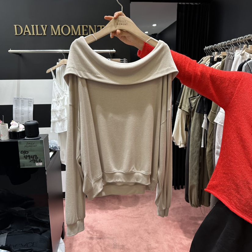 DAILY MOMENT韓國代購女裝新品人氣真品推薦時尚長袖T恤DAILY MOMENT長袖T恤圖色2