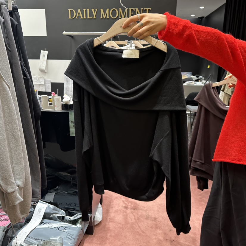 DAILY MOMENT韓國代購女裝新品人氣真品推薦時尚長袖T恤DAILY MOMENT長袖T恤圖色4