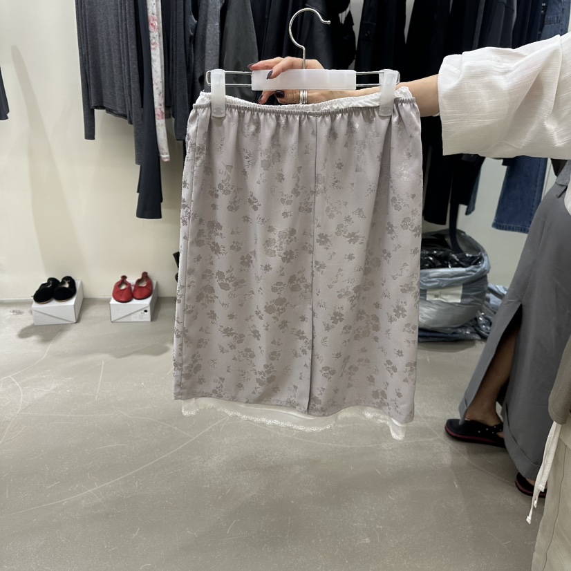 ORE-P韓國直郵女士新品推薦休閑人氣熱賣半身裙中短裙緞ORE半身裙/中短裙