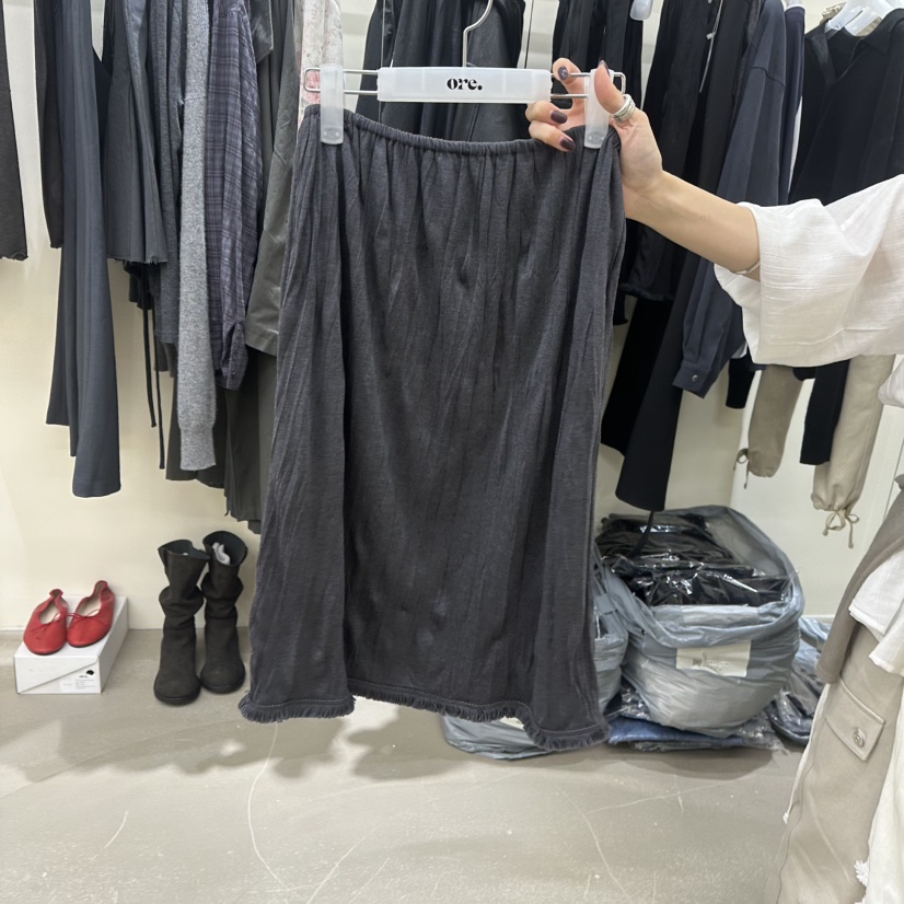 ORE-P韓國直郵女裝新品推薦休閑真品熱賣時尚人氣長裙ORE長裙圖色3墨色