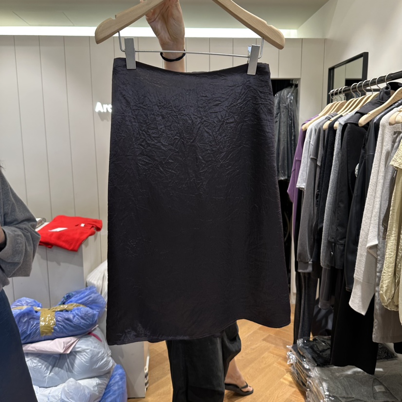 ARC韓國直郵女士新品時尚人氣休閑真品推薦半身裙中短裙緞arc en ciel半身裙/中短裙圖色3棕色