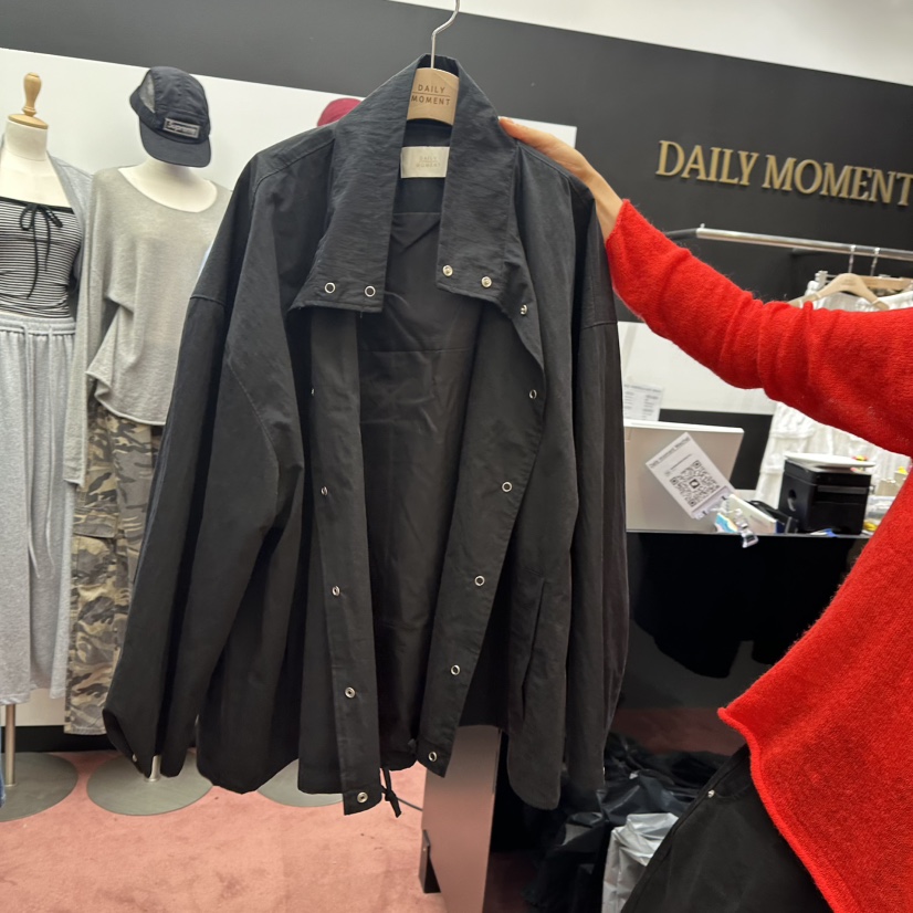 DAILY MOMENT韓國代購女裝新品熱賣人氣時尚推薦真品夾克DAILY MOMENT夾克圖色3黑色