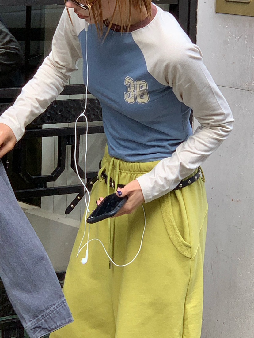 ZEROZERO韓國代購女士新款時尚真品推薦休閑人氣熱賣長袖T恤ZEROZERO長袖T恤圖色2