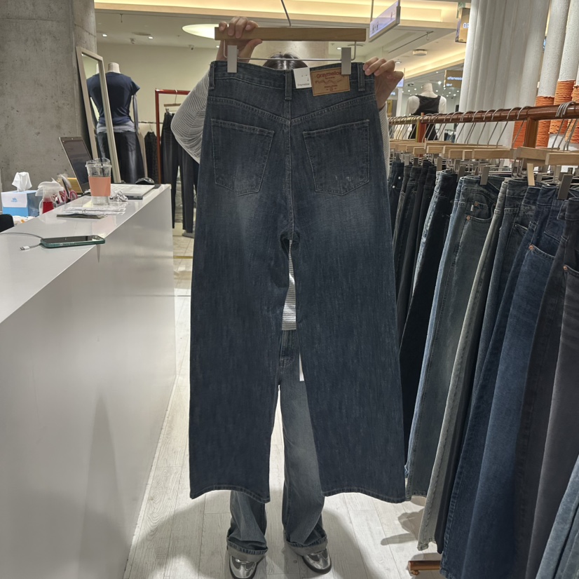 GRAYMELLOW東大門實拍女士新品人氣時尚推薦真品熱賣牛仔褲GRAYMELLOW牛仔褲