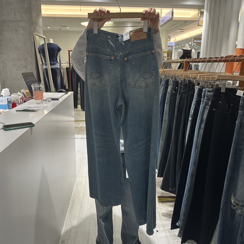 GRAYMELLOW東大門實拍女士新品熱賣休閑時尚推薦真品牛仔褲GRAYMELLOW牛仔褲