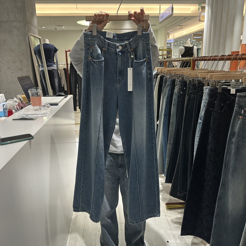 GRAYMELLOW韓國代購女士新品人氣真品休閑熱賣推薦牛仔褲GRAYMELLOW牛仔褲圖色1