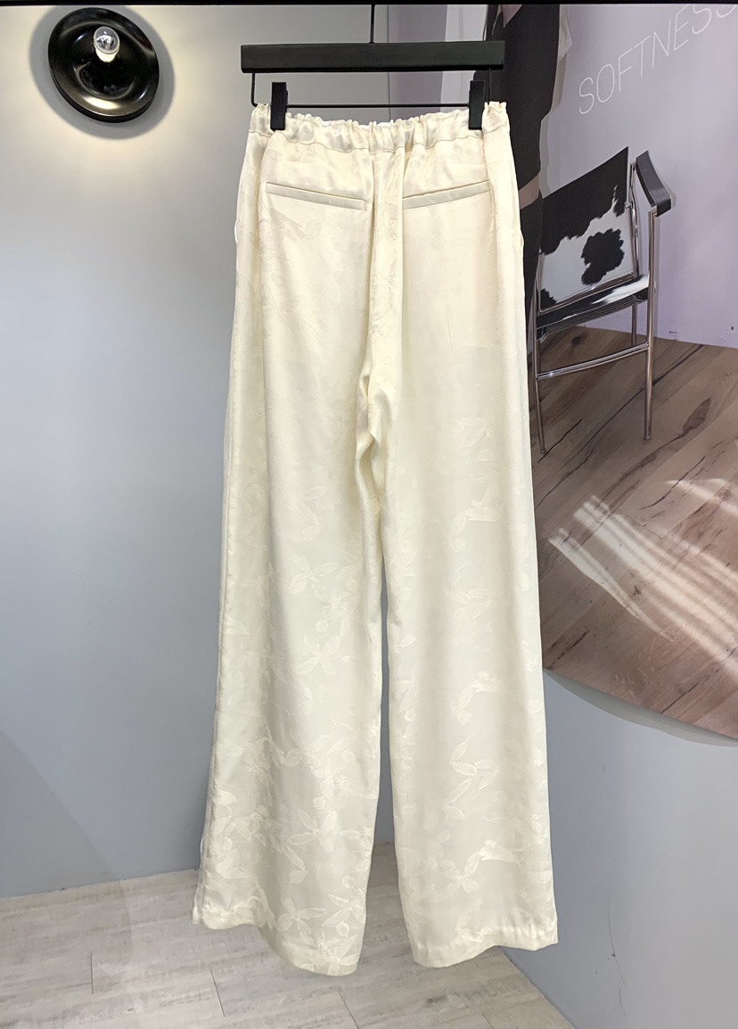 SOFTNESS東大門直郵女裝新款推薦休閑人氣休閑褲提花緞面Softness/Cosmic休閑褲