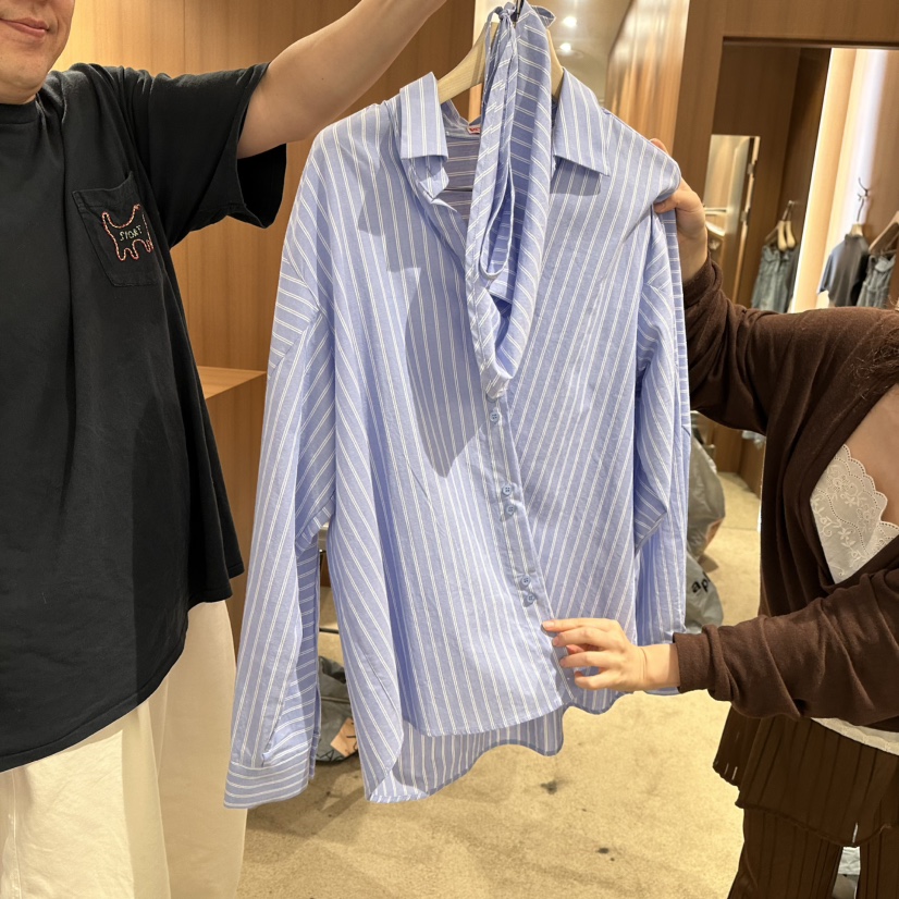 REPERTORY韓國代購女裝新款休閑推薦真品襯衫蕾絲衫含圍巾REPERTORY襯衫/蕾絲衫圖色2