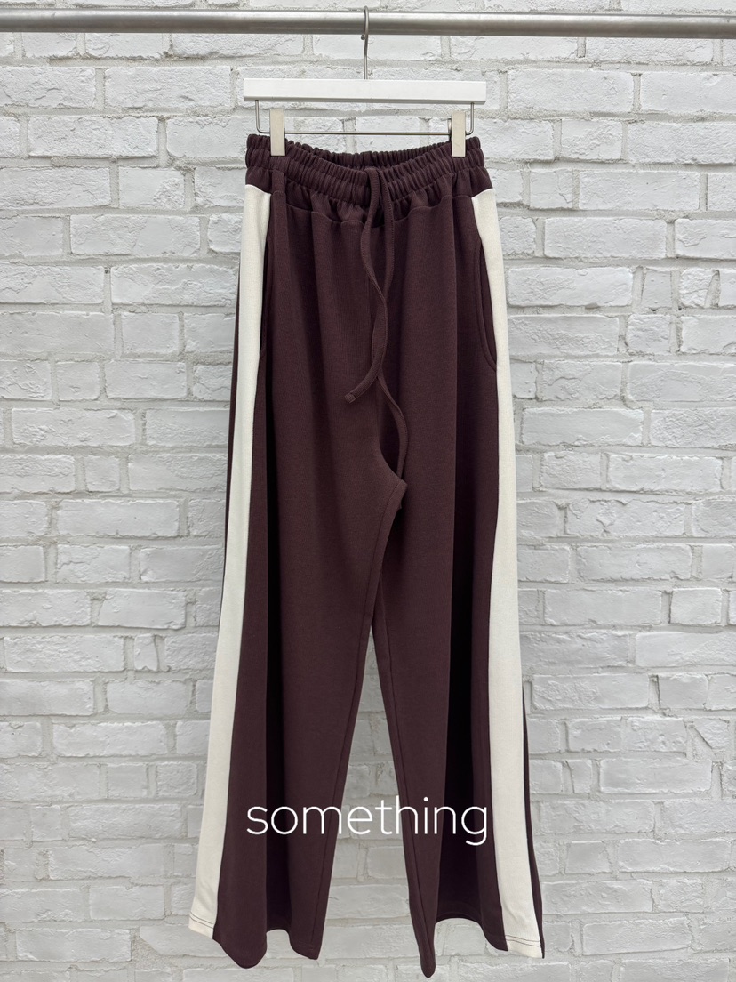SOMETHING-L/FANCY東大門實拍女裝新款時尚熱賣真品休閑褲SOMETHING-L/FANCY休閑褲圖色2棕色