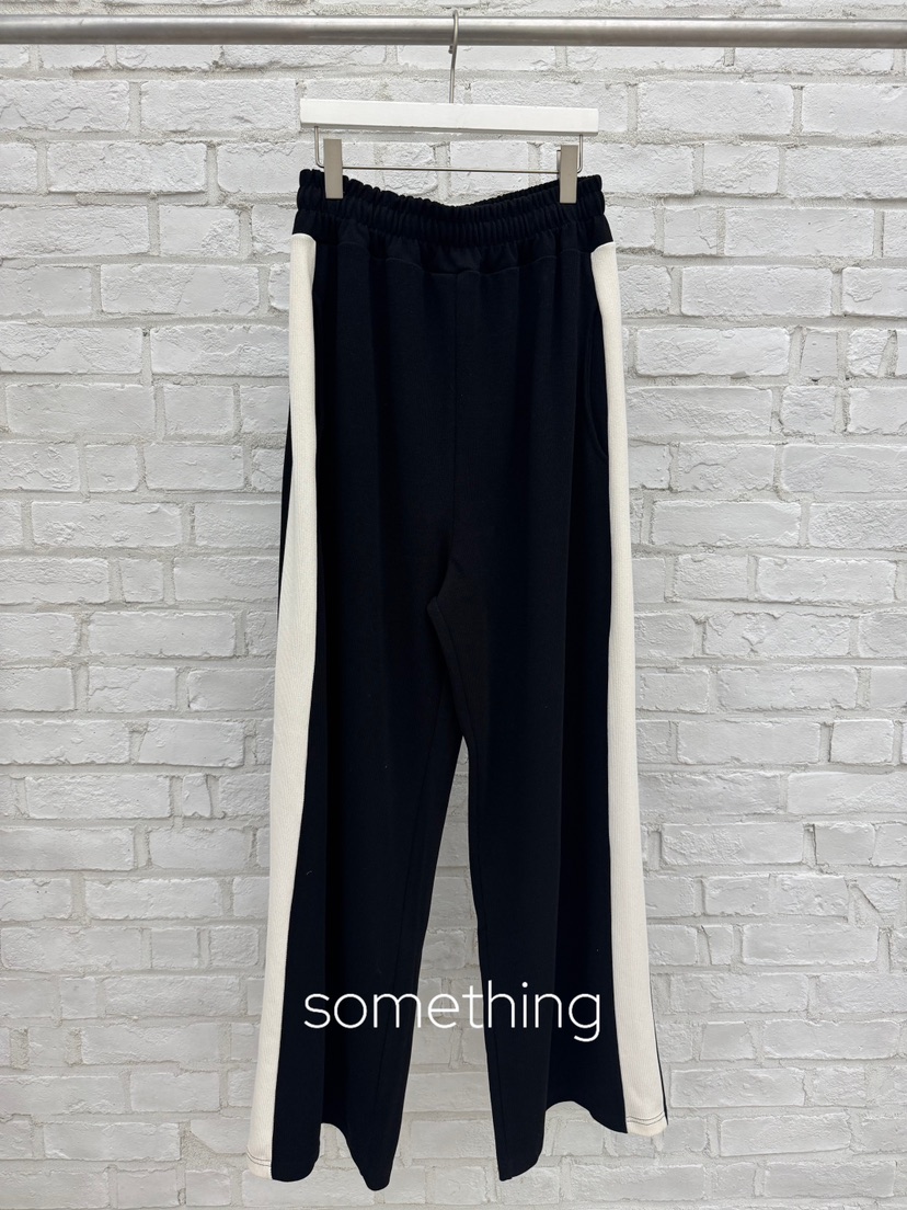 SOMETHING-L/FANCY東大門實拍女裝新款時尚熱賣真品休閑褲SOMETHING-L/FANCY休閑褲圖色4黑色