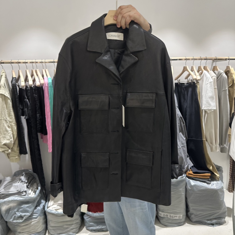 CONNAUGHT/DAILYJUD東大門實拍女裝新品休閑時尚真品皮衣CONNAUGHT/DAILYJUD皮衣圖色1