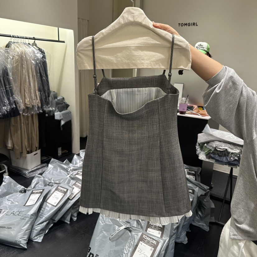 TOMGIRL韓國代購女裝新品人氣真品休閑時尚熱賣推薦連衣裙TOMGIRL連衣裙