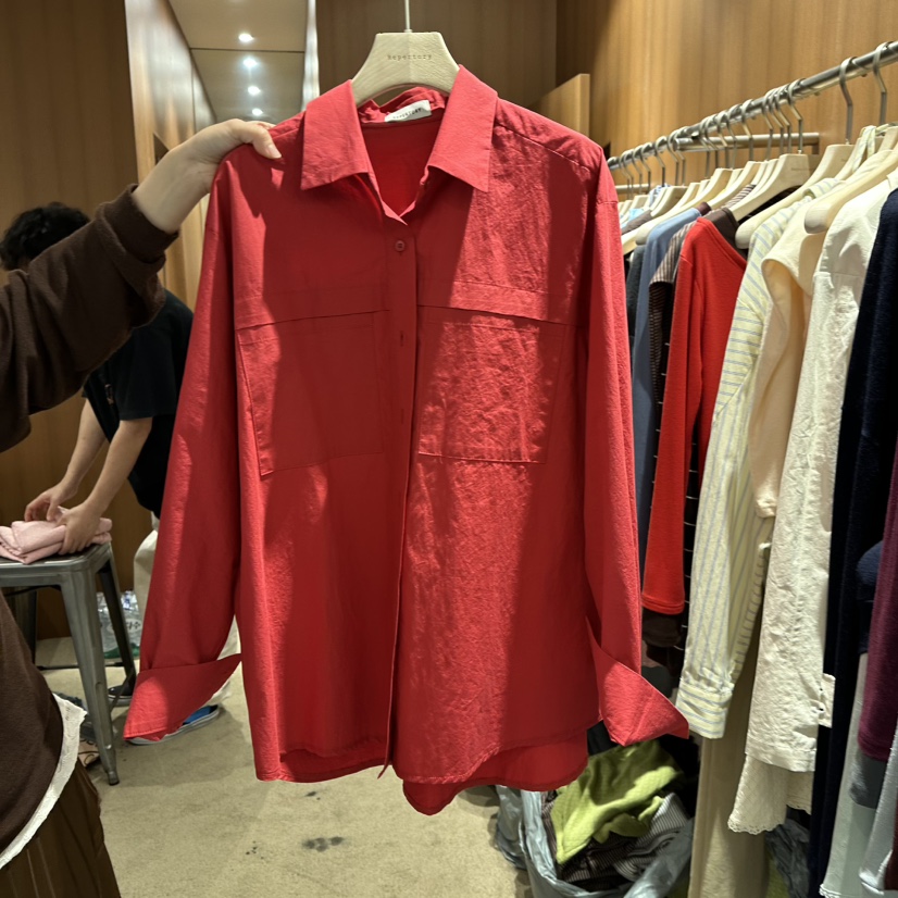 REPERTORY東大門代購女士新款真品時尚熱賣休閑襯衫蕾絲衫REPERTORY襯衫/蕾絲衫圖色1