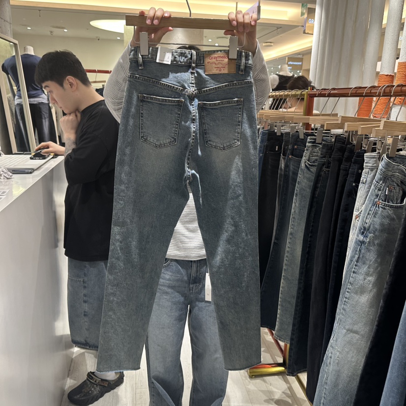 GRAYMELLOW東大門實拍女士新品時尚真品休閑熱賣推薦牛仔褲GRAYMELLOW牛仔褲