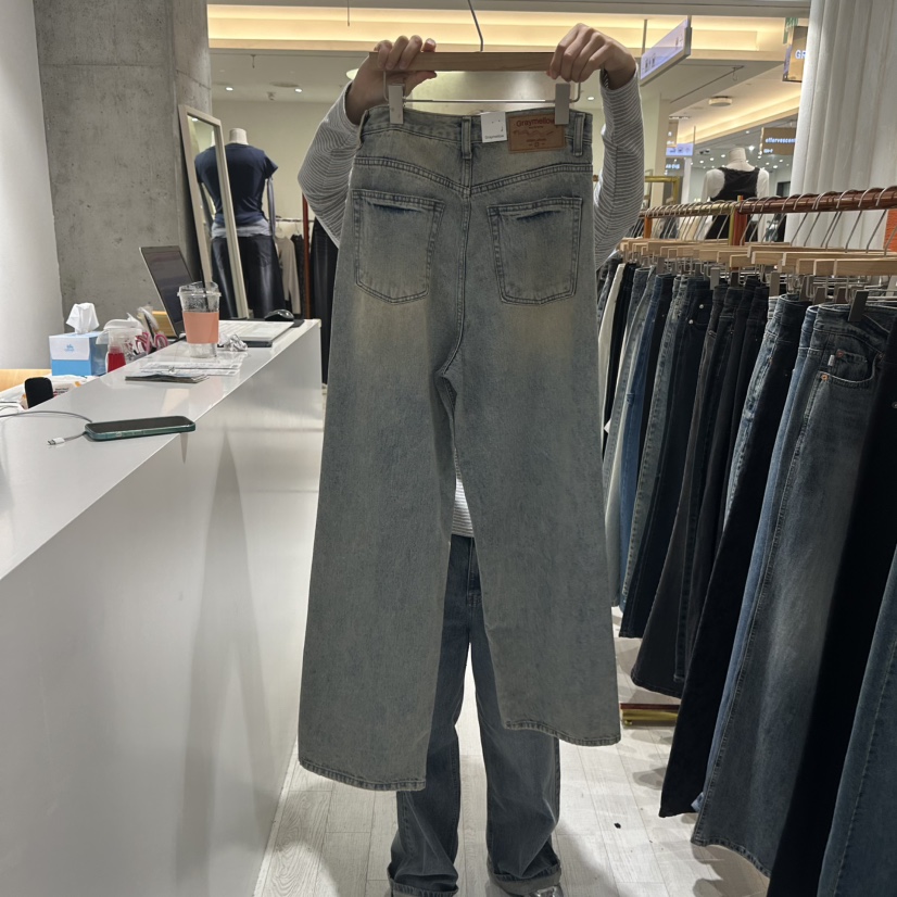 GRAYMELLOW東大門代購女裝新品熱賣推薦時尚休閑人氣牛仔褲GRAYMELLOW牛仔褲