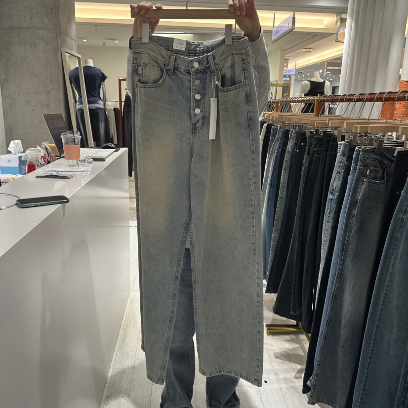 GRAYMELLOW東大門代購女裝新品熱賣推薦時尚休閑人氣牛仔褲GRAYMELLOW牛仔褲圖色1