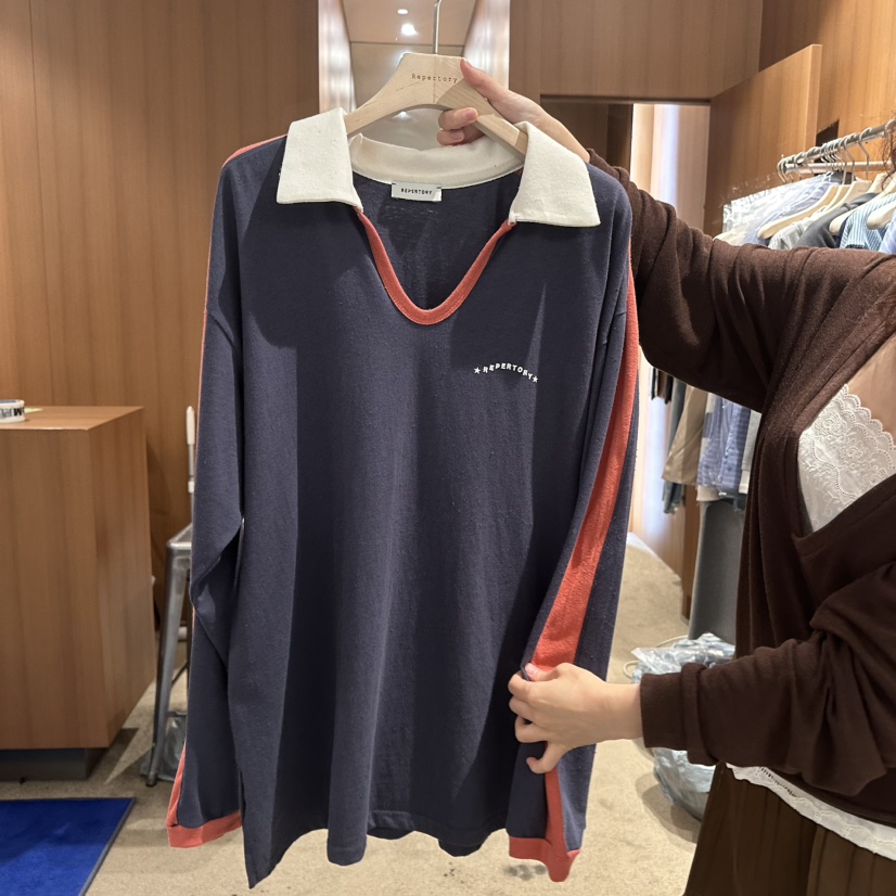 REPERTORY韓國直郵女裝新款真品人氣推薦熱賣休閑長袖T恤REPERTORY長袖T恤圖色2