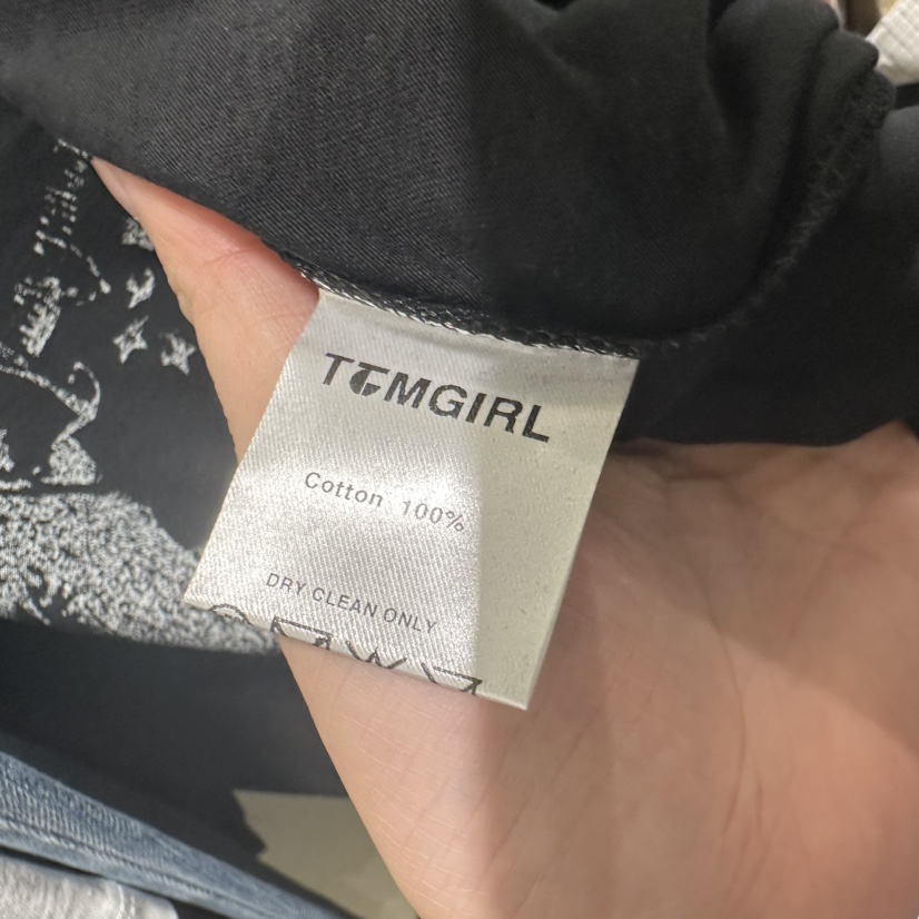 TOMGIRL韓國直郵女士新品推薦真品熱賣休閑時尚人氣長袖T恤TOMGIRL長袖T恤
