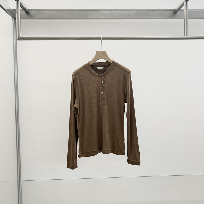 HEHR東大門直郵女裝新品推薦休閑真品人氣時尚長袖T恤紐扣hehr-AUTOMNE長袖T恤圖色3