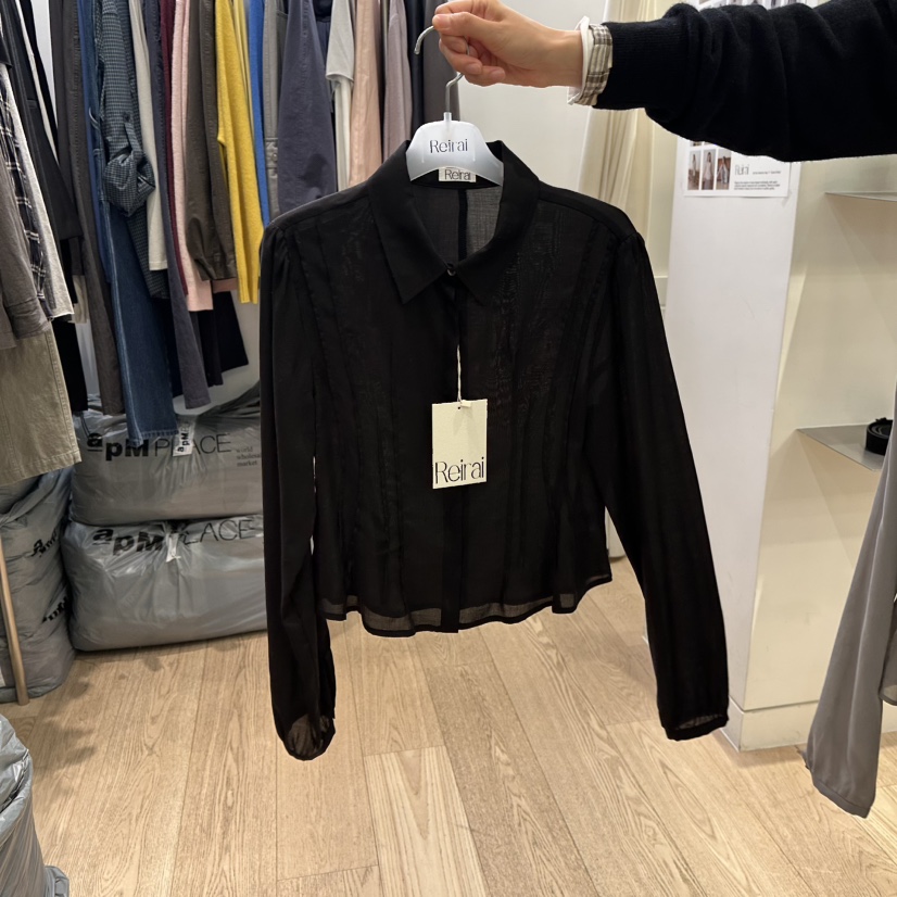 REIRAI東大門實拍女裝新品真品人氣時尚推薦襯衫蕾絲衫褶裥Reirai襯衫/蕾絲衫圖色2