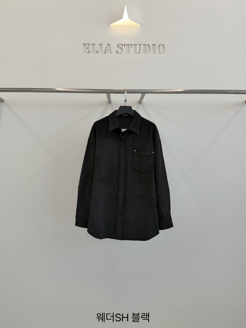 ELIA東大門代購女裝新品人氣真品時尚推薦熱賣襯衫蕾絲衫ELIA襯衫/蕾絲衫圖色3黑色
