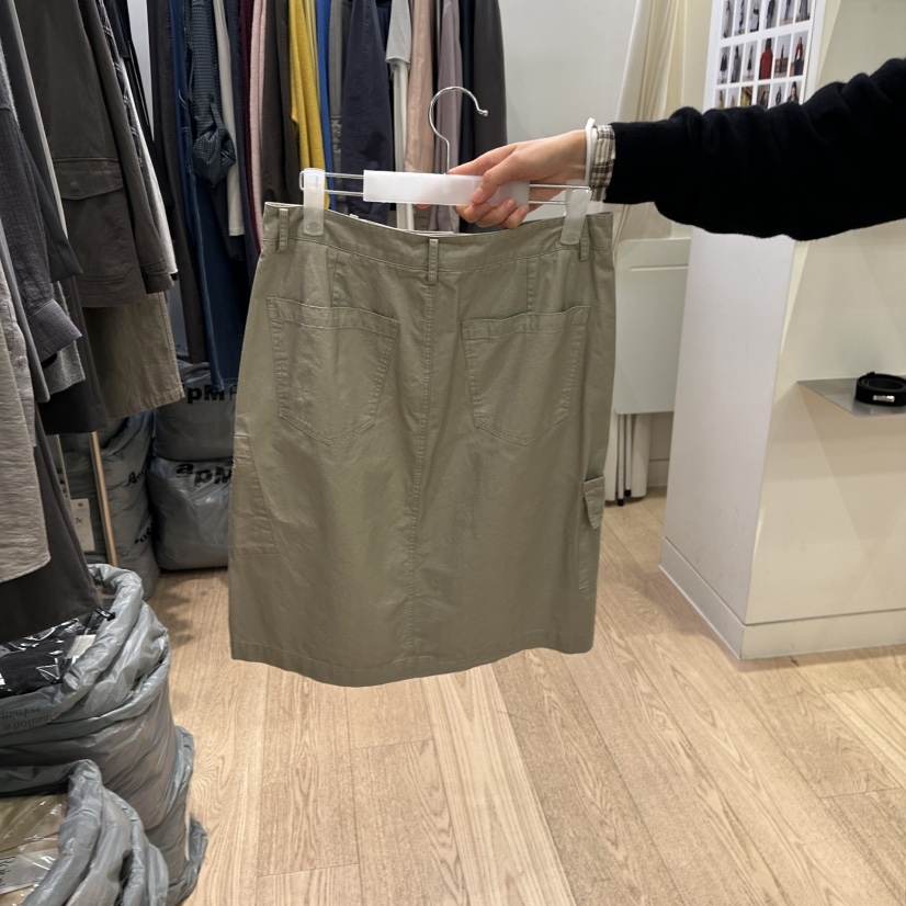 REIRAI東大門直郵女裝新品真品推薦休閑半身裙中短裙口袋Reirai半身裙/中短裙