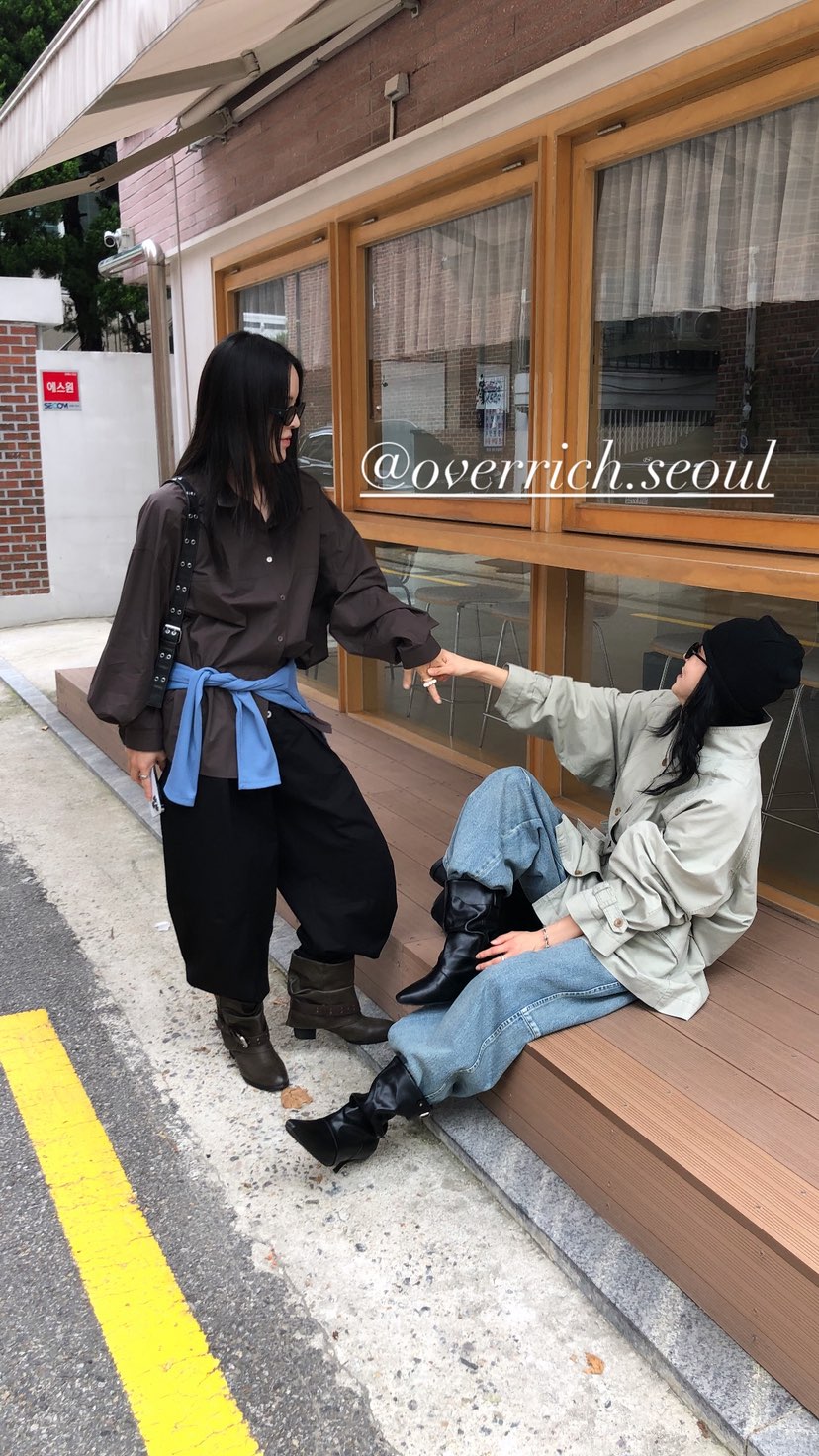 OVER RICH韓國代購女裝新品人氣推薦真品休閑熱賣休閑褲OVER RICH休閑褲