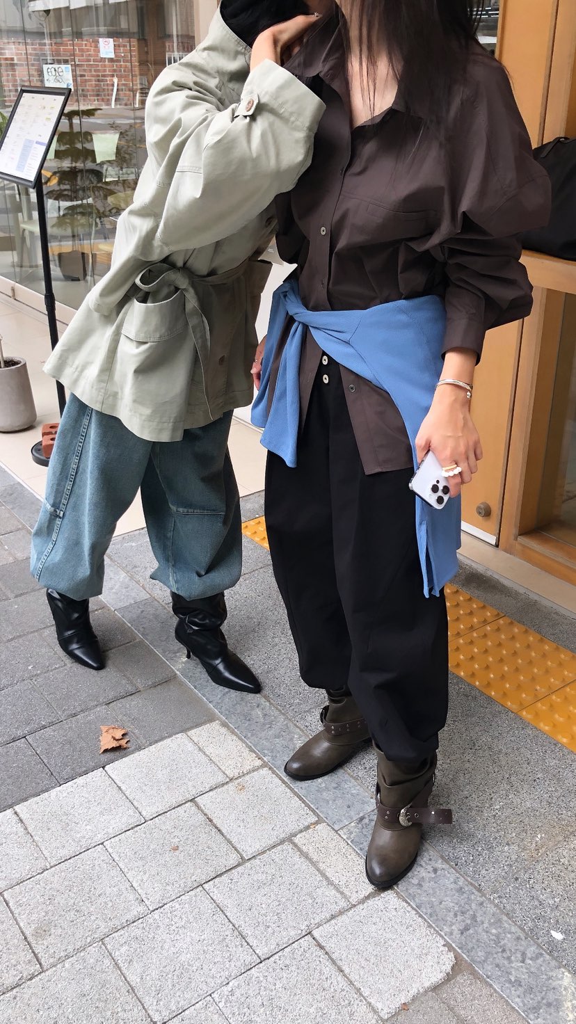 OVER RICH韓國代購女裝新品人氣推薦真品休閑熱賣休閑褲OVER RICH休閑褲