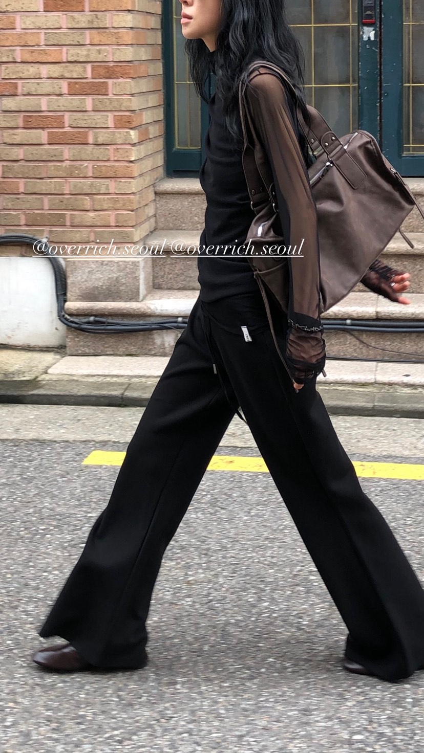 OVER RICH韓國直郵女裝新品時尚真品熱賣推薦人氣休閑褲OVER RICH休閑褲