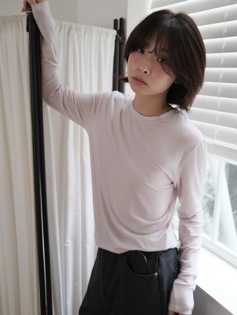 ERUME東大門代購女士新款休閑推薦時尚熱賣人氣長袖T恤天絲ERUME長袖T恤
