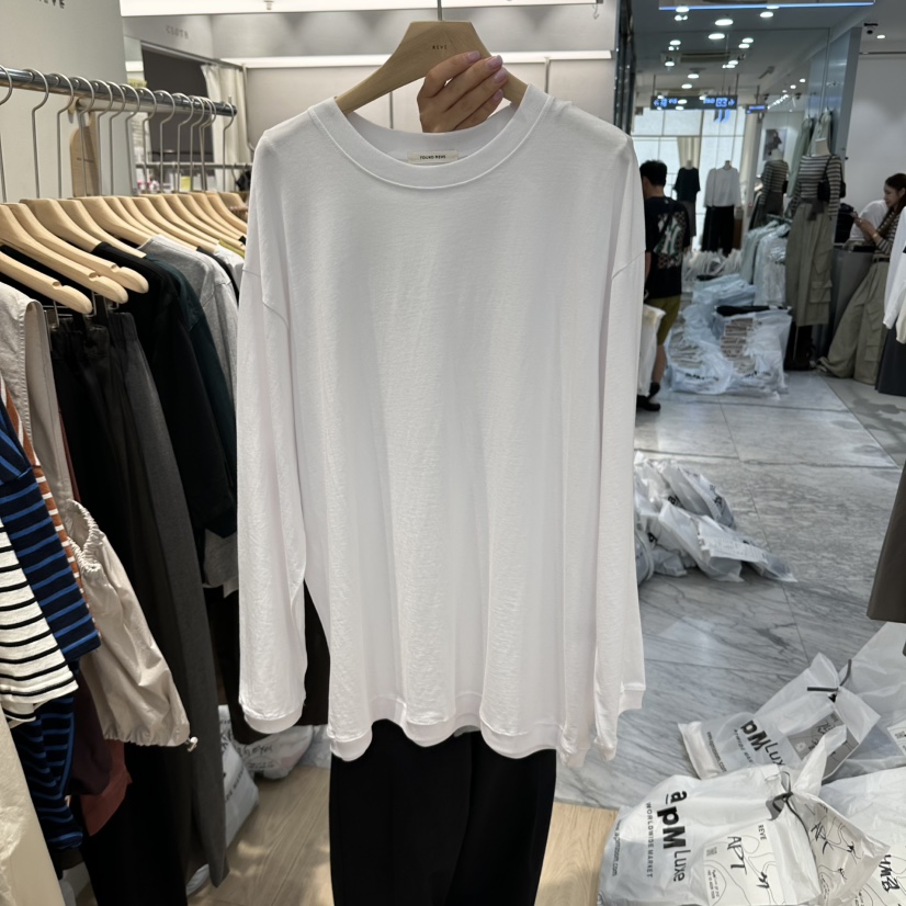 REVE-L韓國直郵女士新款真品人氣休閑推薦熱賣時尚長袖T恤REVE-L長袖T恤圖色1