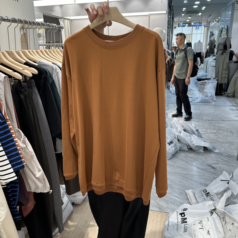 REVE-L韓國直郵女士新款真品人氣休閑推薦熱賣時尚長袖T恤REVE-L長袖T恤圖色2