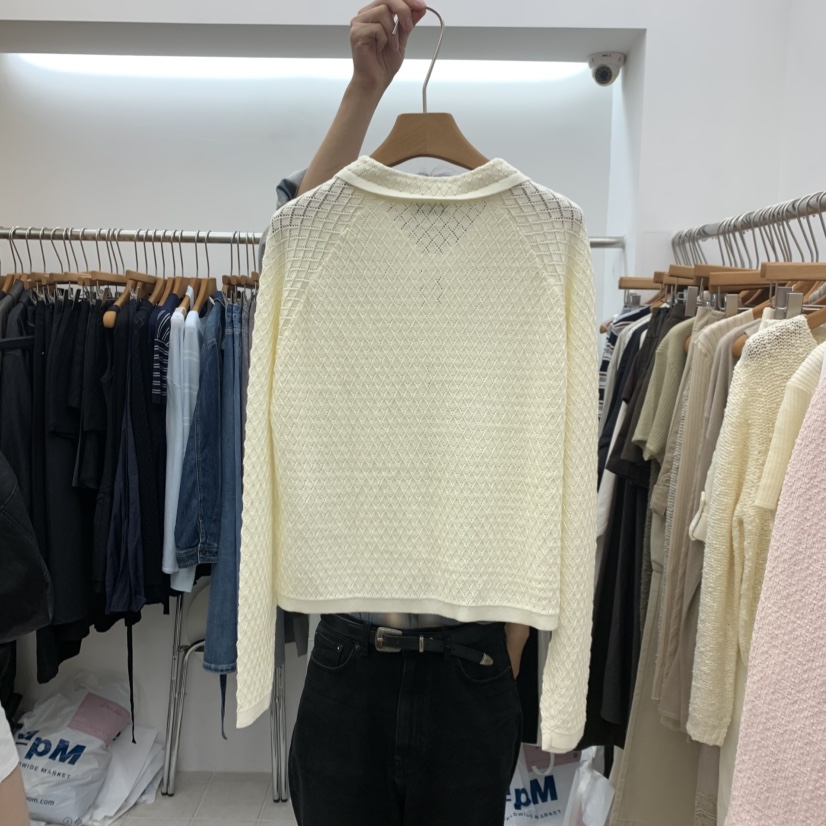DRESS ROOM韓國直郵女裝新款推薦熱賣時尚人氣休閑開衫絲帶DRESS ROOM開衫