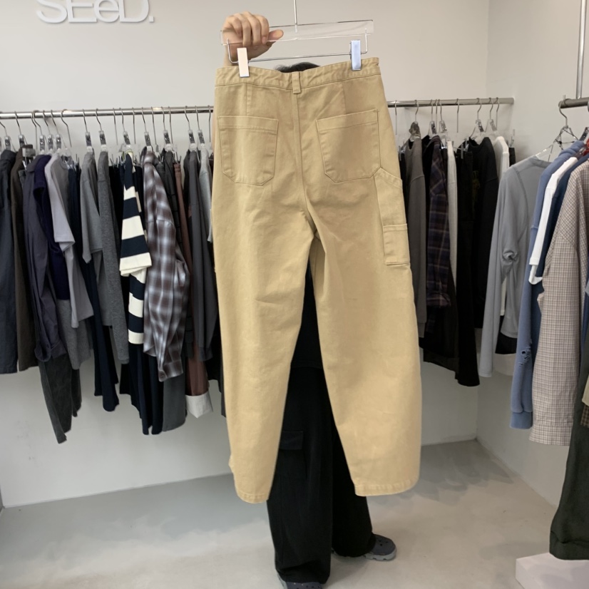 LEESEED-A/SEED韓國代購女士新款熱賣休閑時尚休閑褲口袋SEeD-SOBORO休閑褲