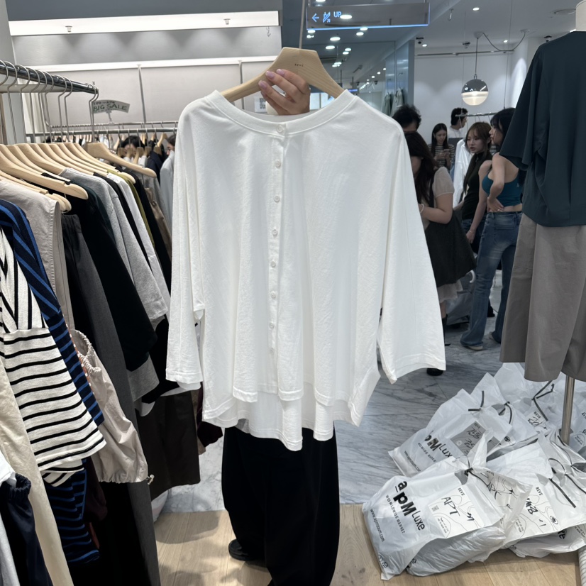 REVE-L東大門直郵女裝新款熱賣真品時尚人氣開衫褶皺開衫REVE-L開衫圖色1
