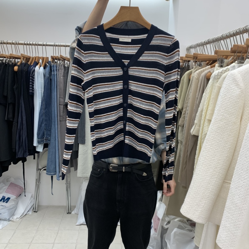 DRESS ROOM東大門代購女裝新款時尚休閑推薦真品熱賣開衫DRESS ROOM開衫圖色1