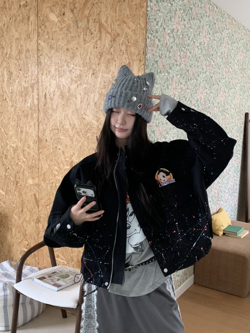 DE LINE韓國代購女士新款時尚推薦休閑真品帽子手工針織DE LINE帽子